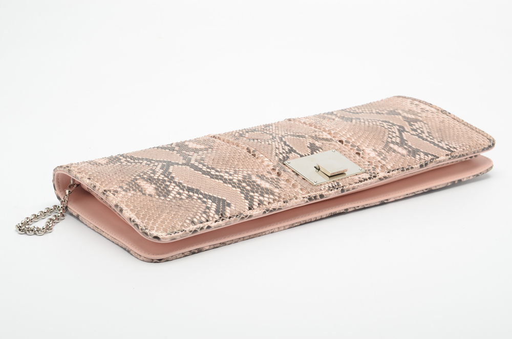 Tiffany & Co. Python Snakeskin Clutch Purse