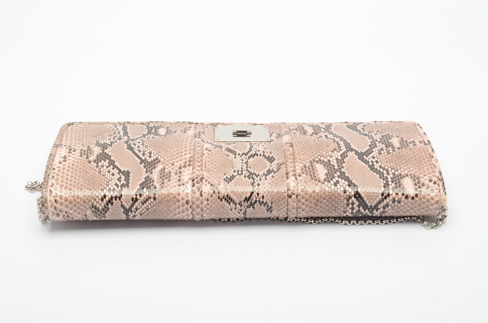 Tiffany & Co. Python Snakeskin Clutch Purse