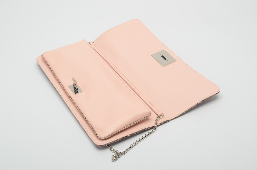 Tiffany & Co. Python Snakeskin Clutch Purse