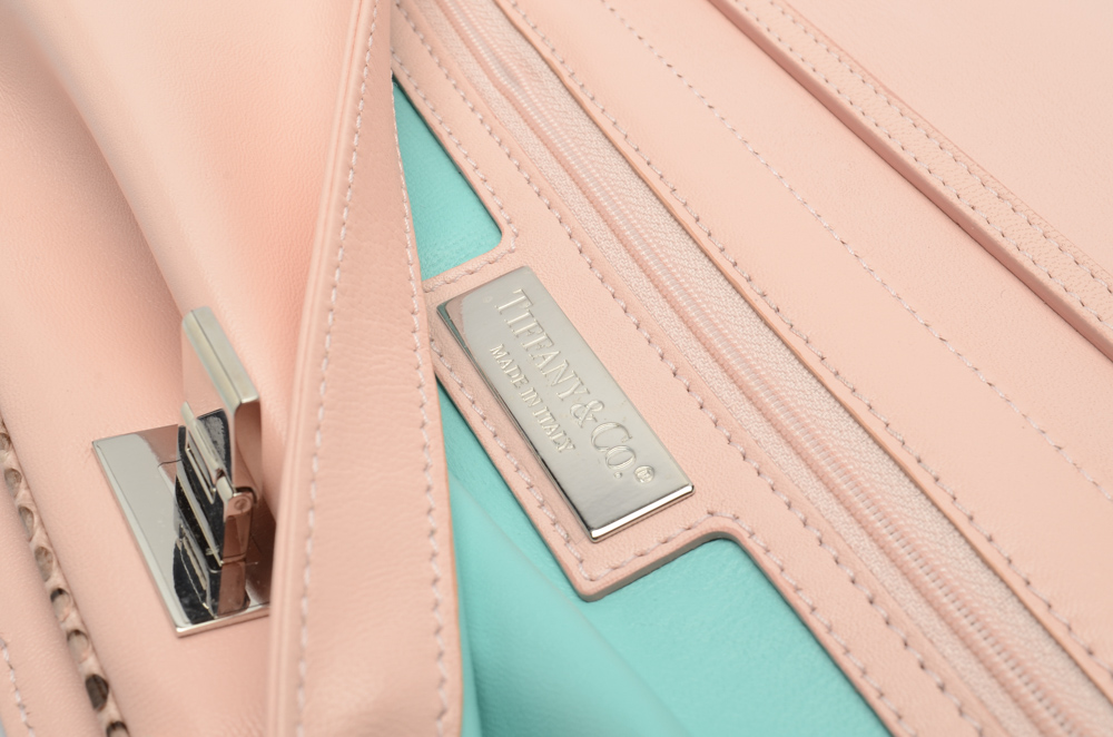 Tiffany & Co. Python Snakeskin Clutch Purse