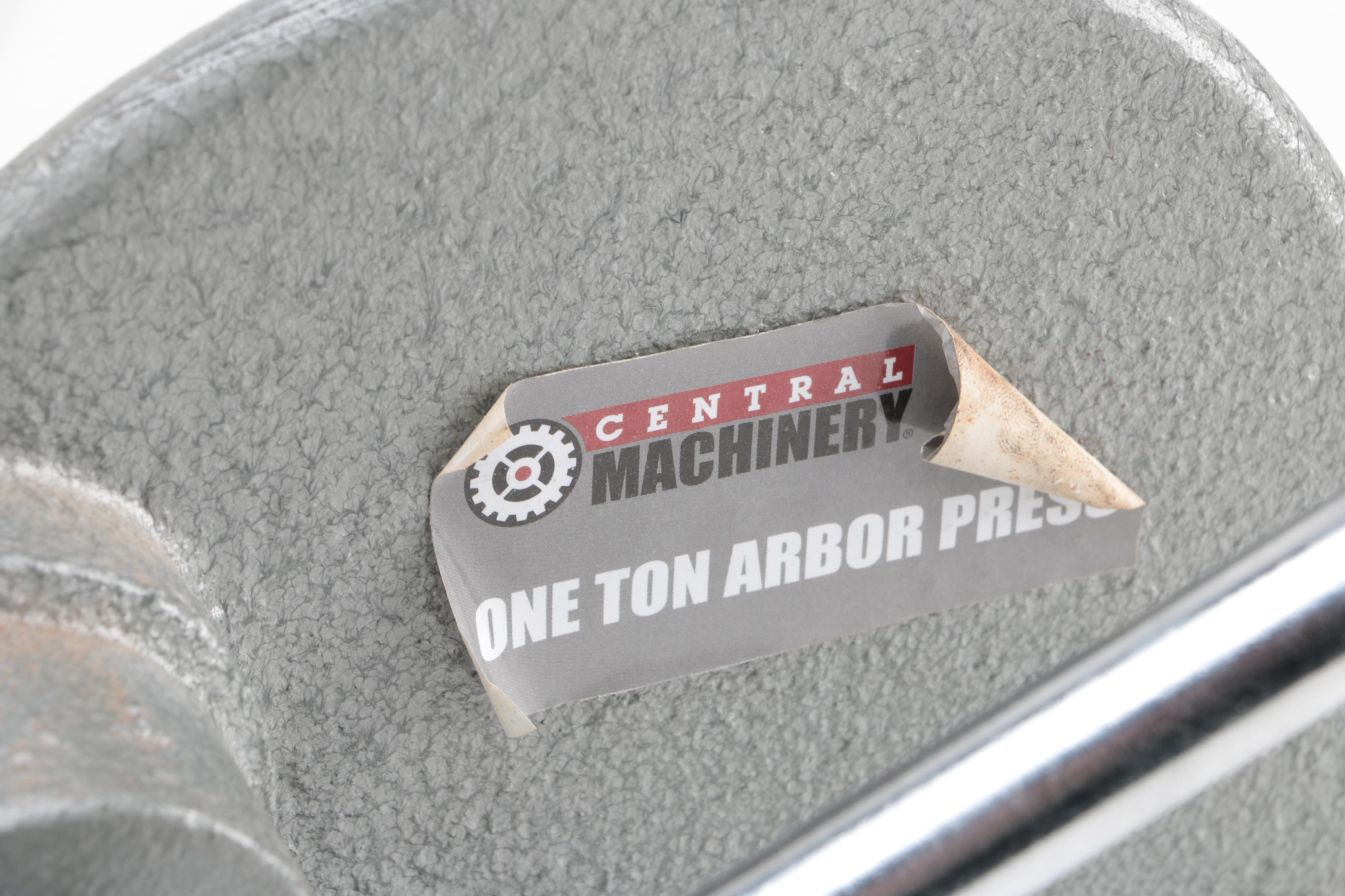 Central Machinery One Ton Arbor Press