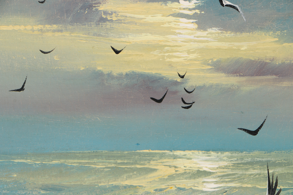 Preston Willis Original Nautical Oil on Canvas Painting