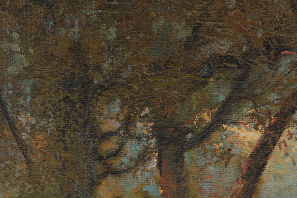 De Angelis Oil Landscape Painting on Canvas