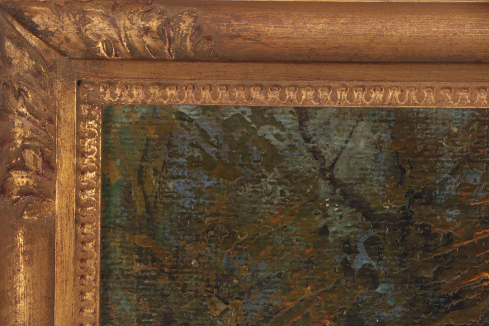 De Angelis Oil Landscape Painting on Canvas