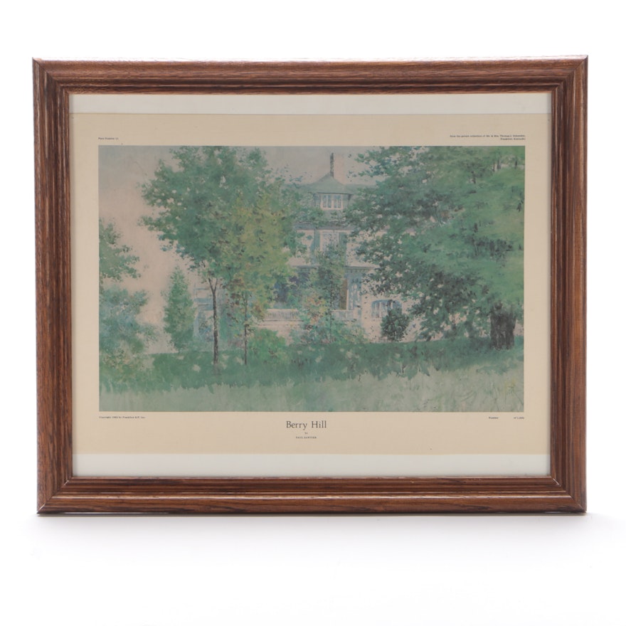 Offset Lithograph after Paul Sawyier "Berry Hill"