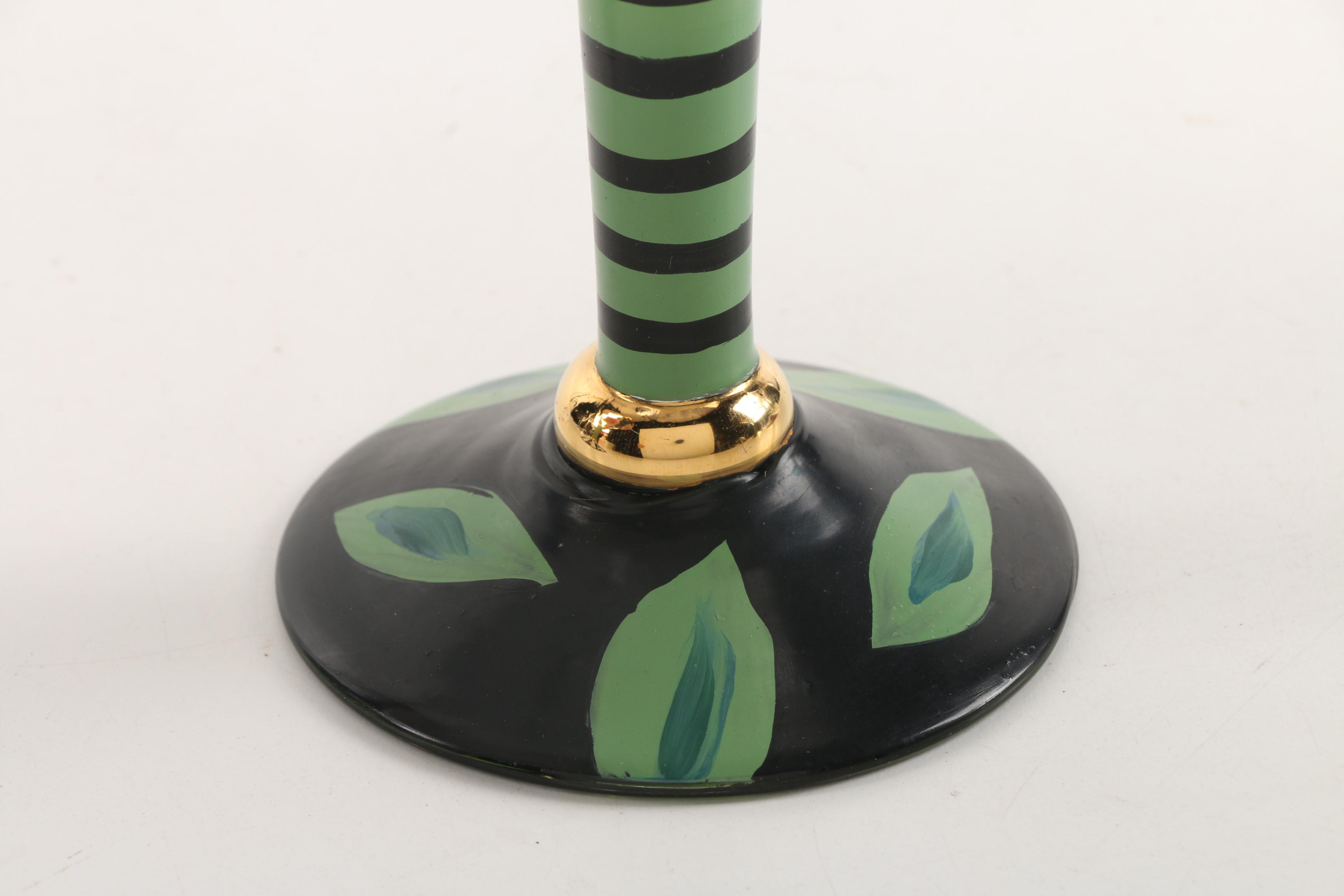 Droll Designs Hand-Painted Martini Glasses