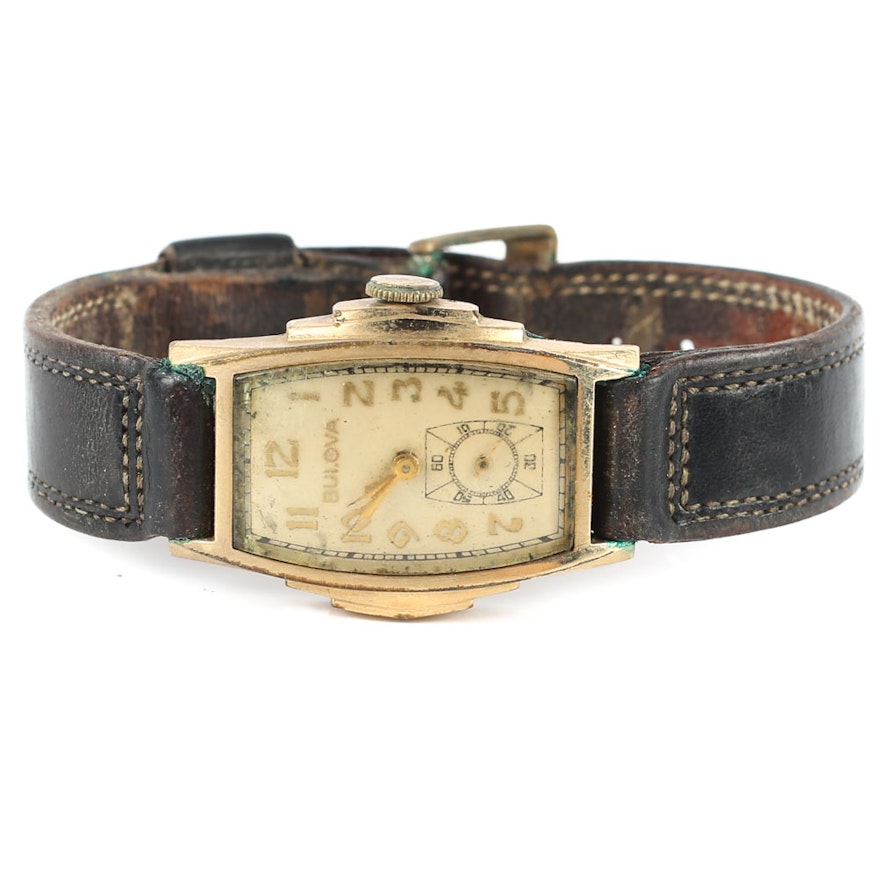 Vintage Art Deco Style Bulova Wristwatch