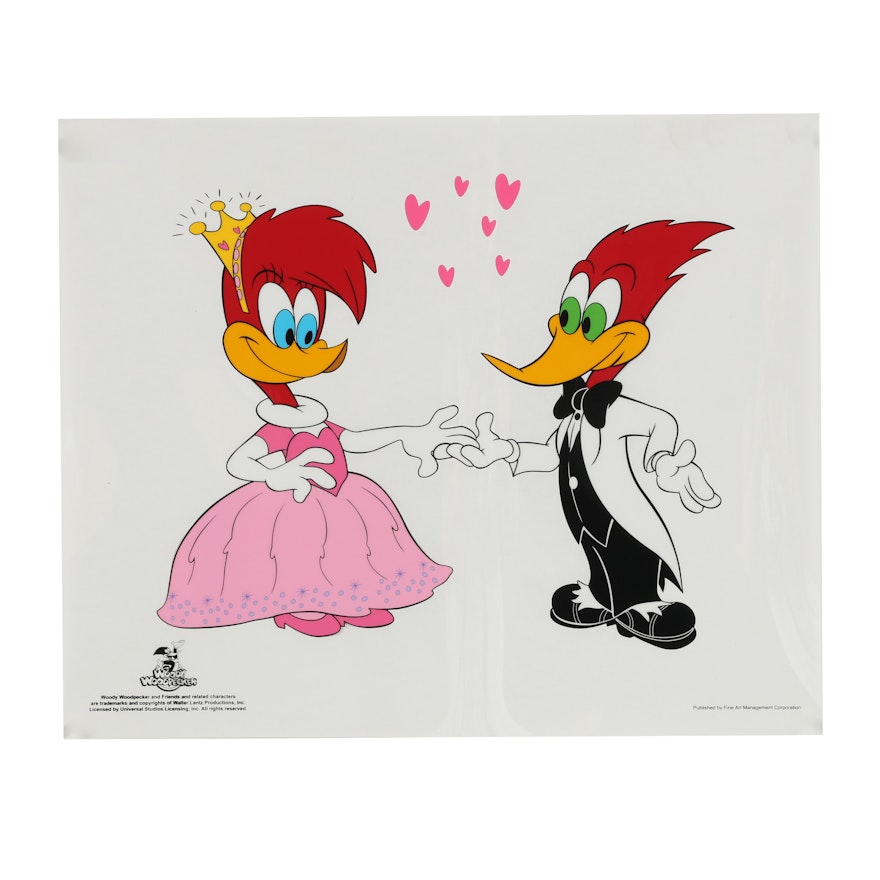 Reproduction Sericel of Woody Woodpecker