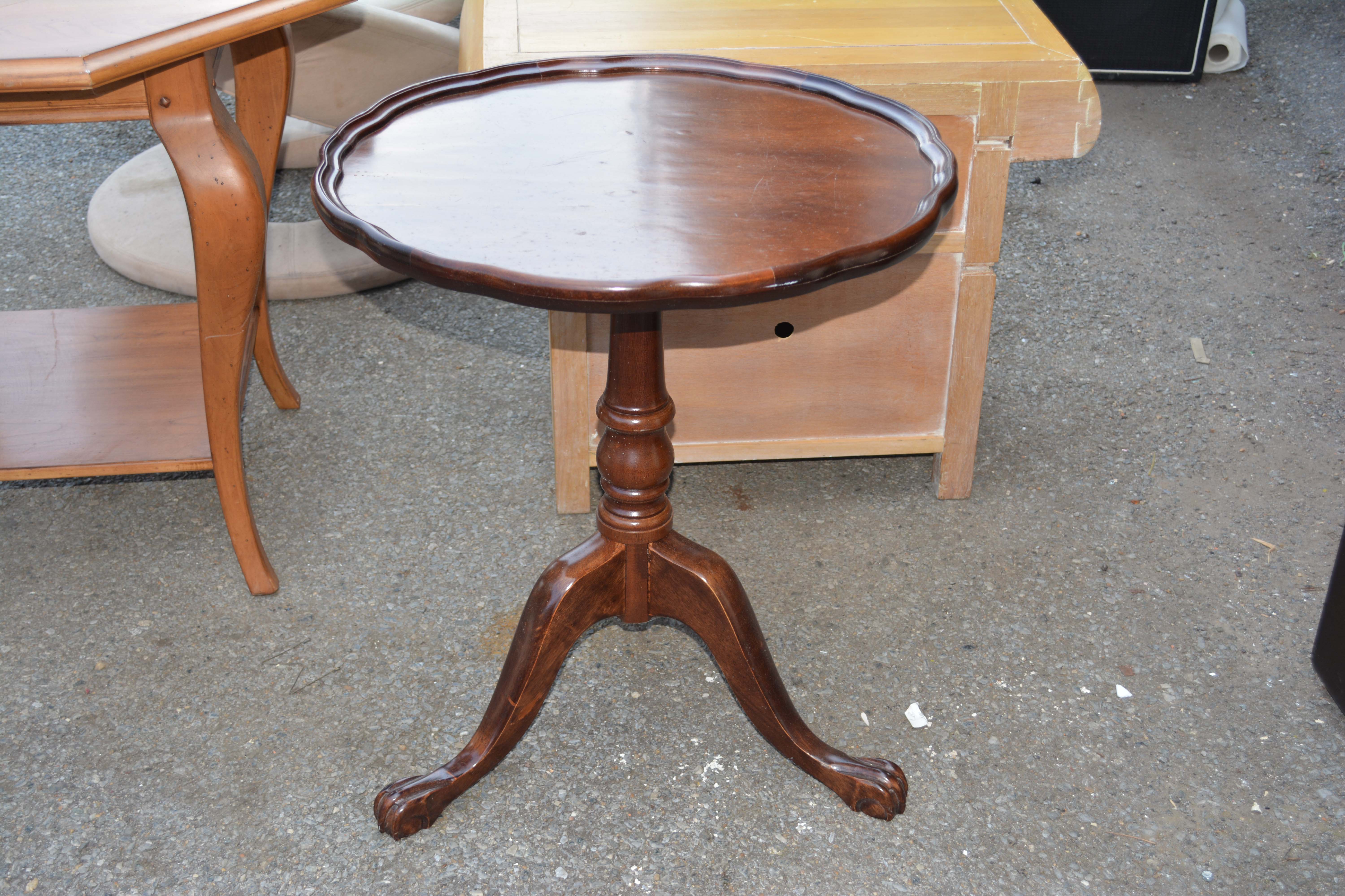 Duncan Phyfe Style Tilt Top Table by The Bombay Company