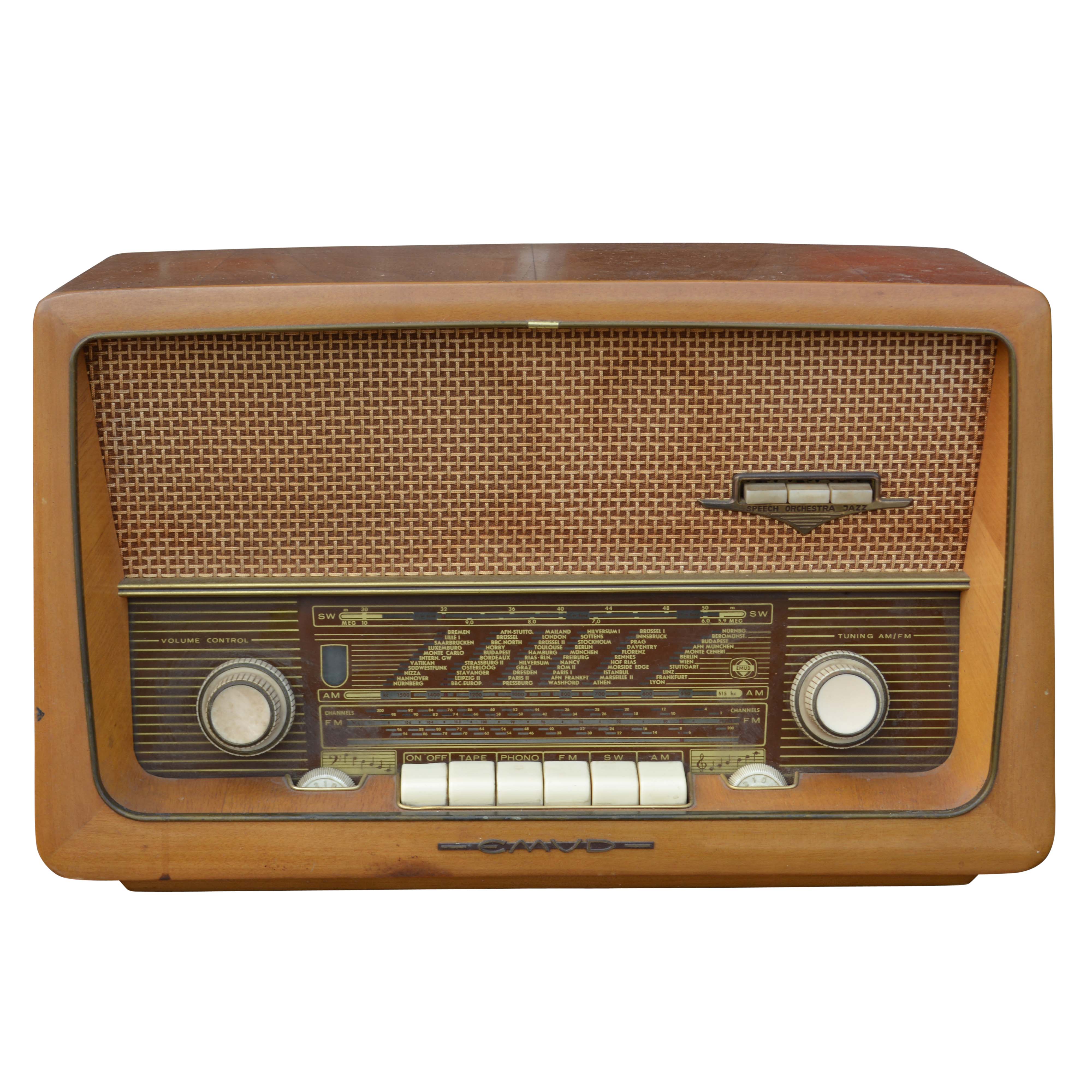 C. 1950s West German EMUD Rekord Senior 60 AM/FM and Shortwave Radio
