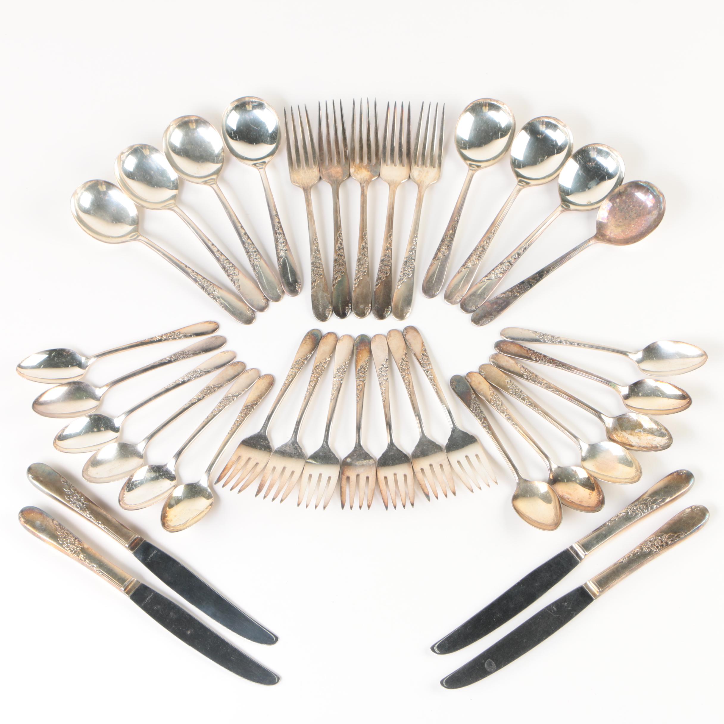Vintage Wm. A. Rogers "Endearable" Silver Plate Flatware Collection
