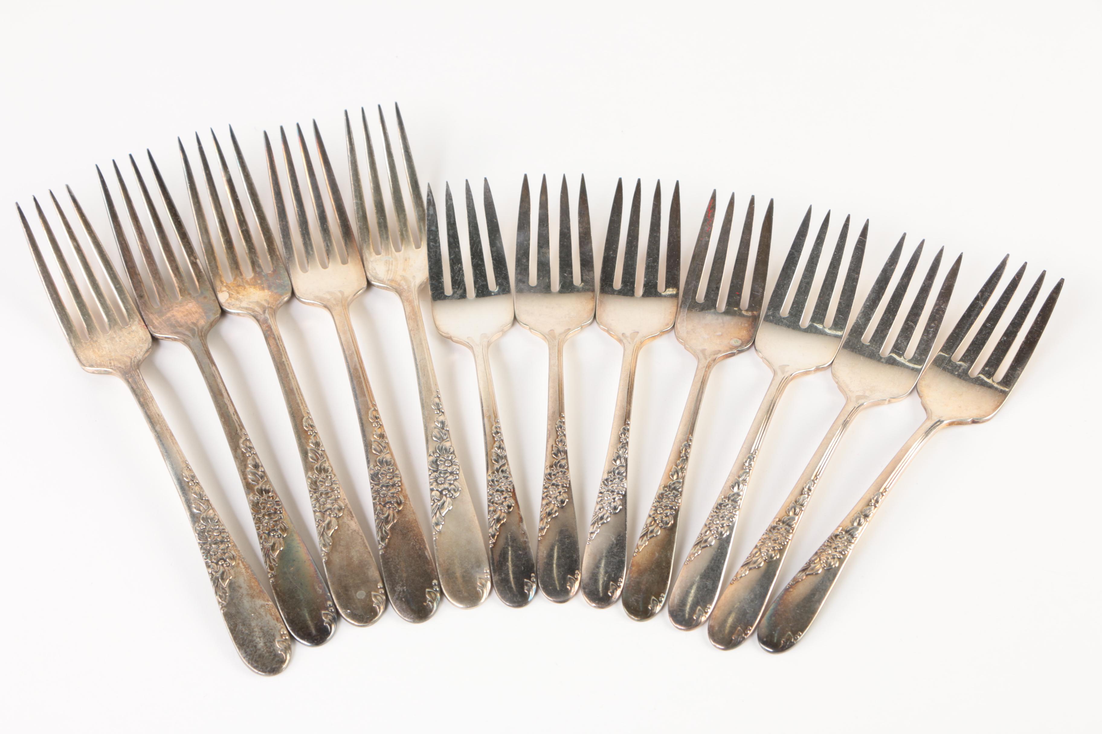 Vintage Wm. A. Rogers "Endearable" Silver Plate Flatware Collection