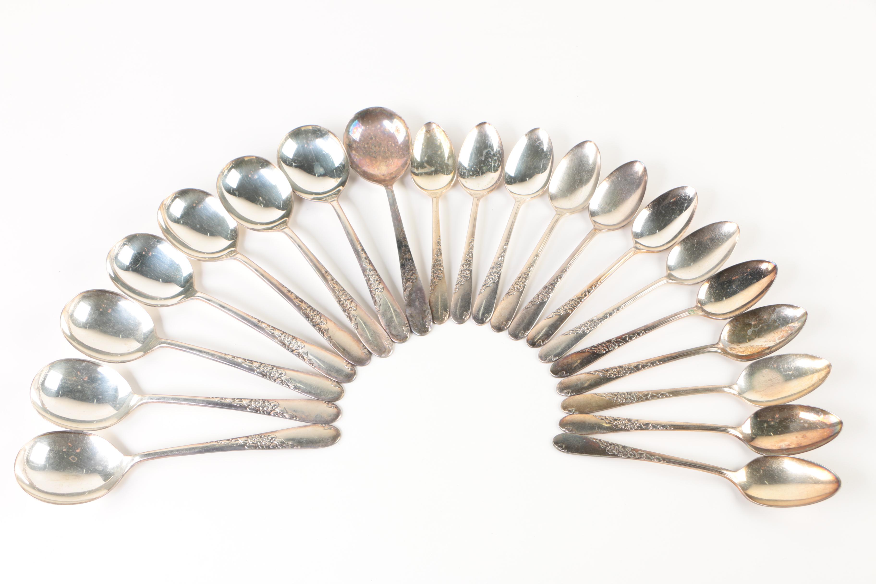 Vintage Wm. A. Rogers "Endearable" Silver Plate Flatware Collection