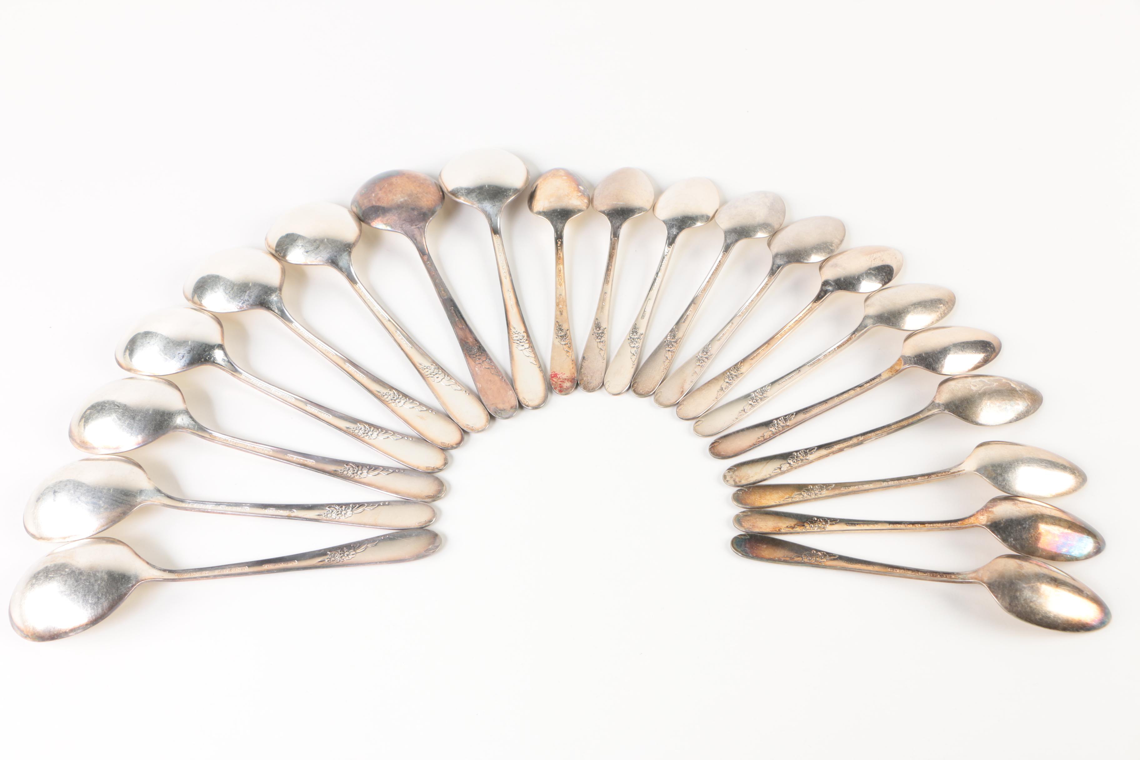 Vintage Wm. A. Rogers "Endearable" Silver Plate Flatware Collection