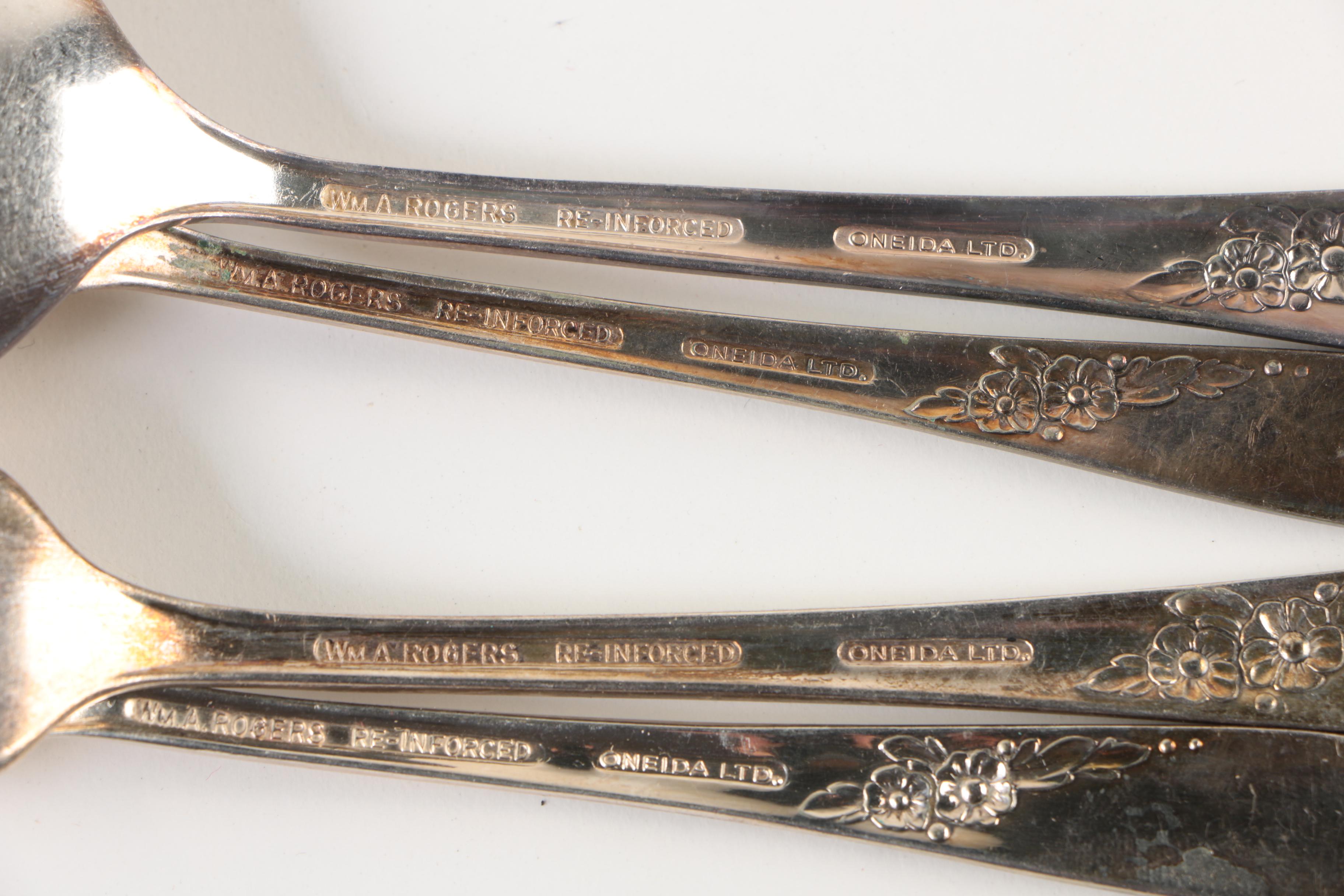 Vintage Wm. A. Rogers "Endearable" Silver Plate Flatware Collection