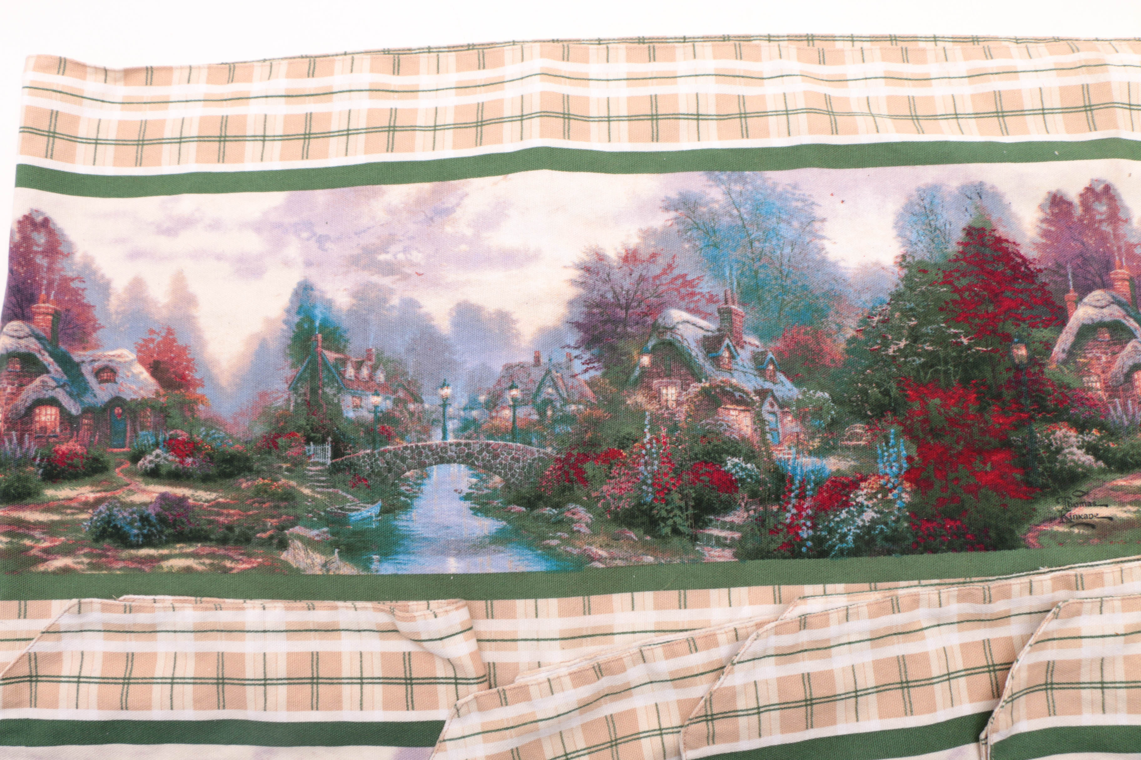 Thomas Kinkade Cotton Table Runner and Placemats