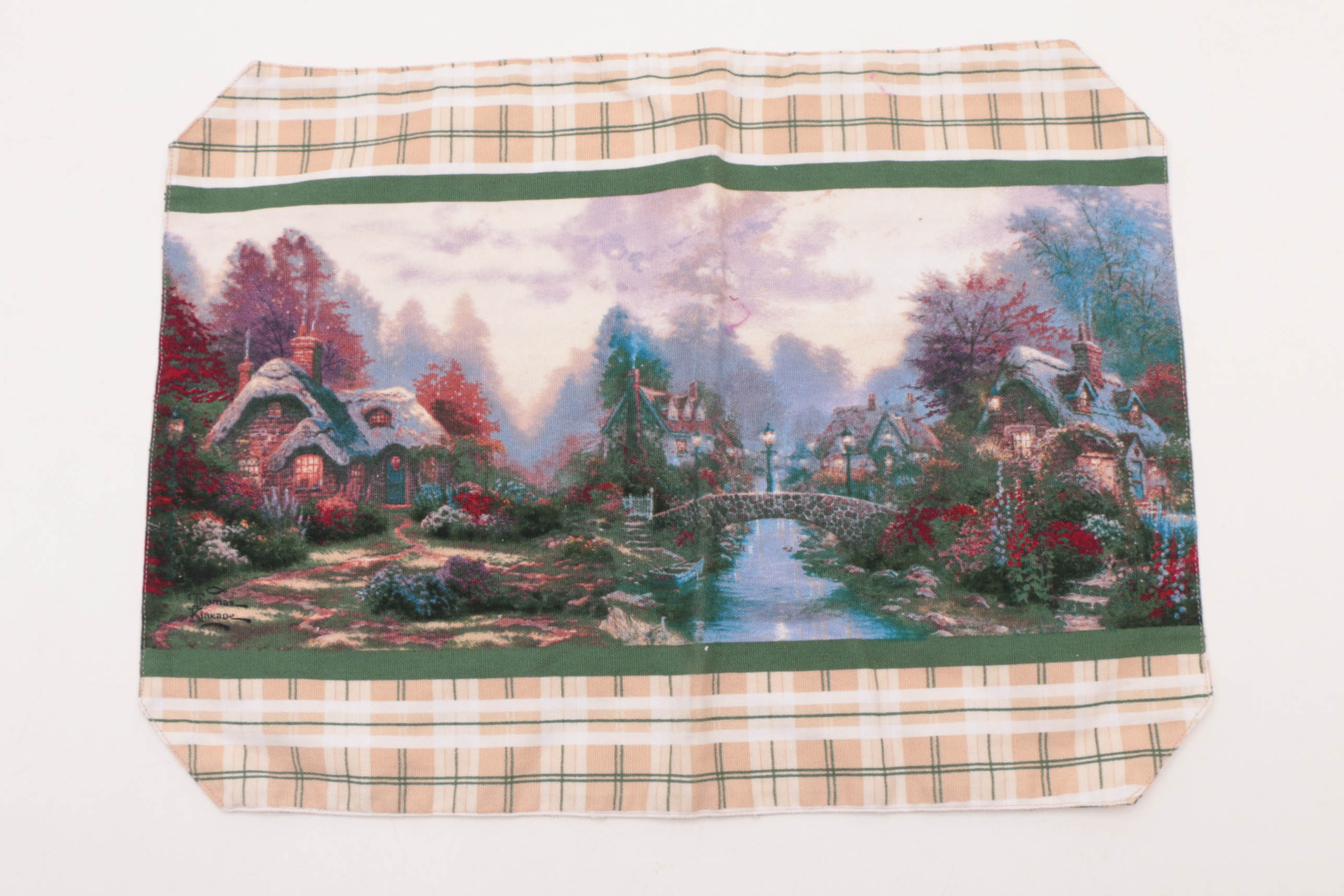 Thomas Kinkade Cotton Table Runner and Placemats