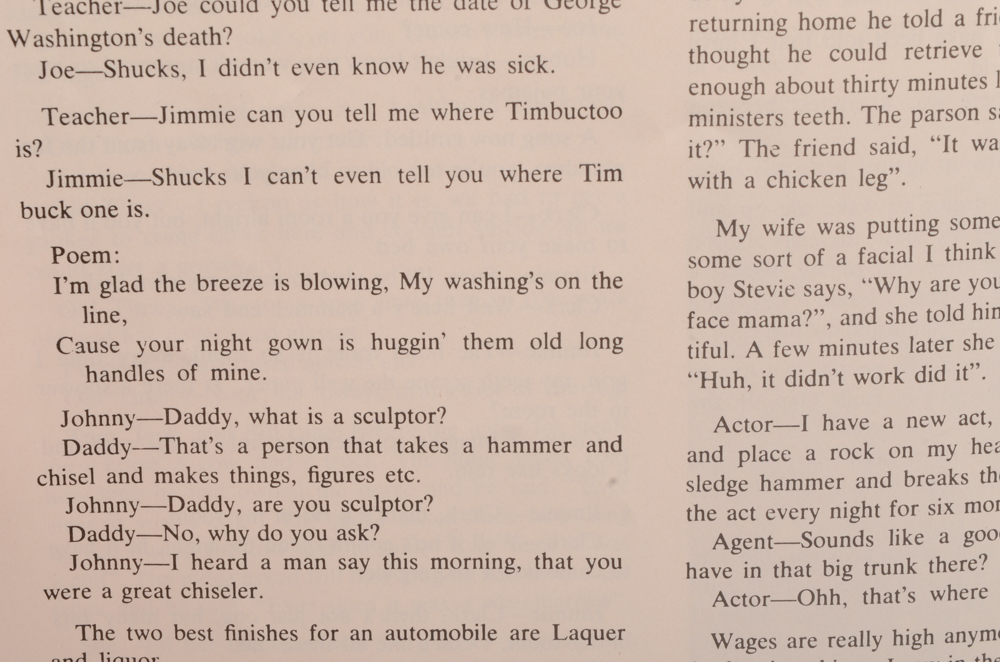 Signed "Archie Campbell's Hee Haw Joke Book"