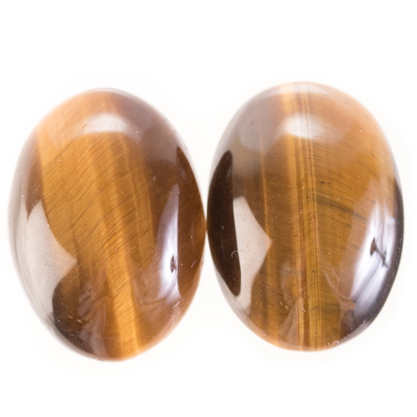 Matched 22.66 CTW Tiger's Eye Cabochon Gemstones