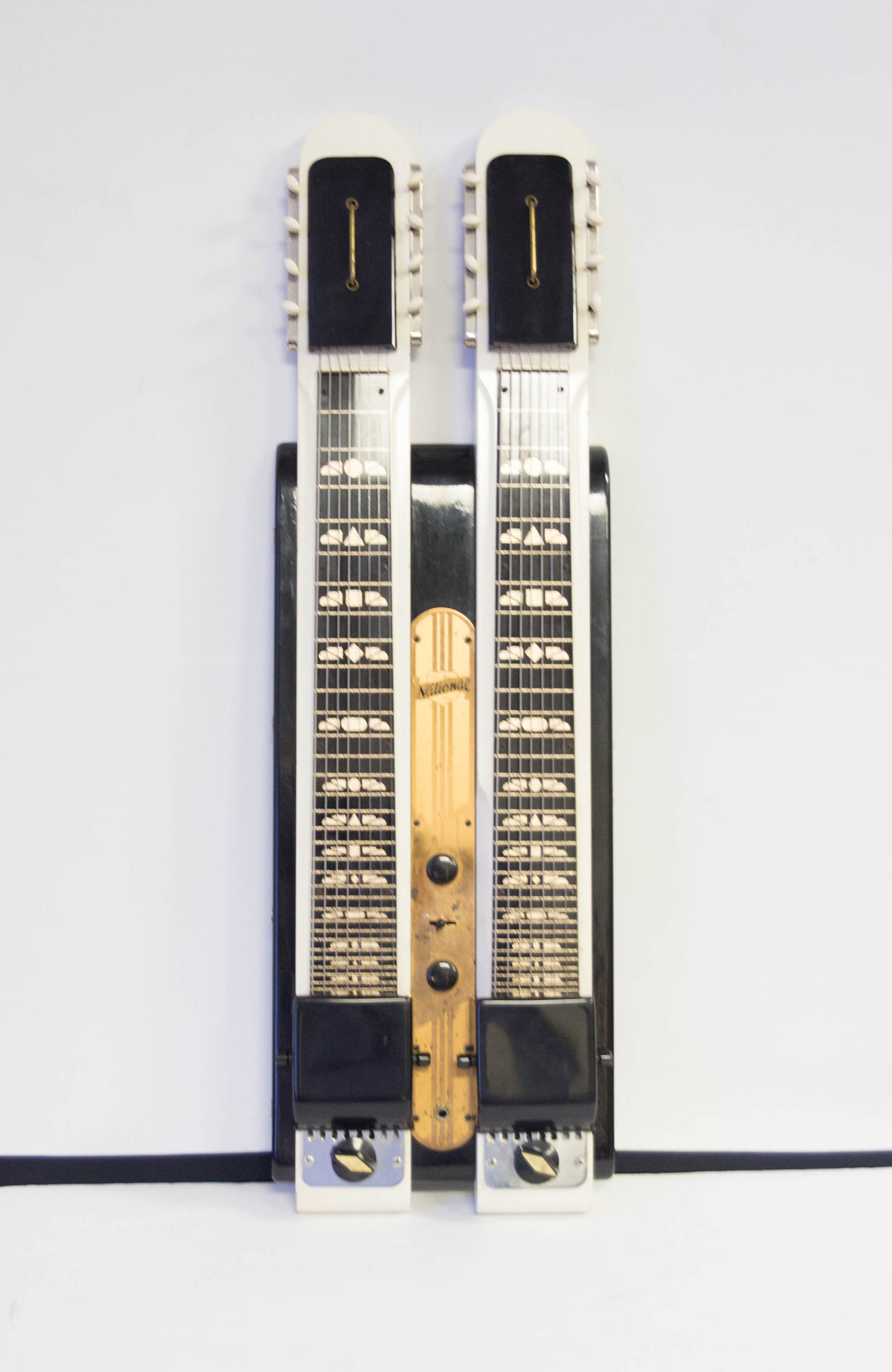 Vintage National Double Neck Lap Steel Electric Guitar With Case