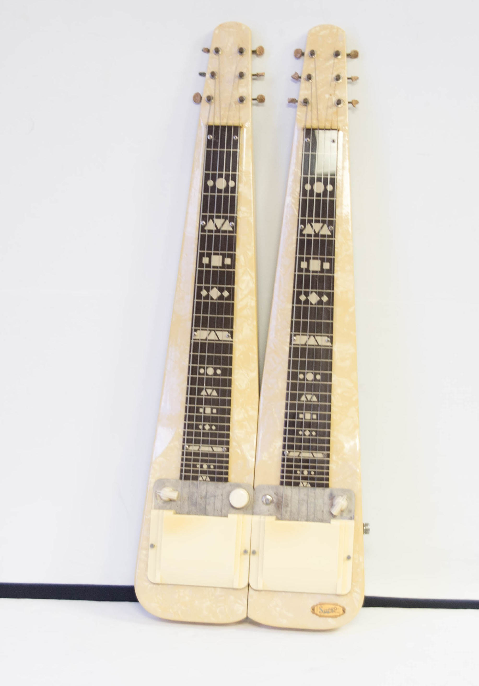 C. 1950s/60s National Supro Double Neck Lap Steel Guitar and Case