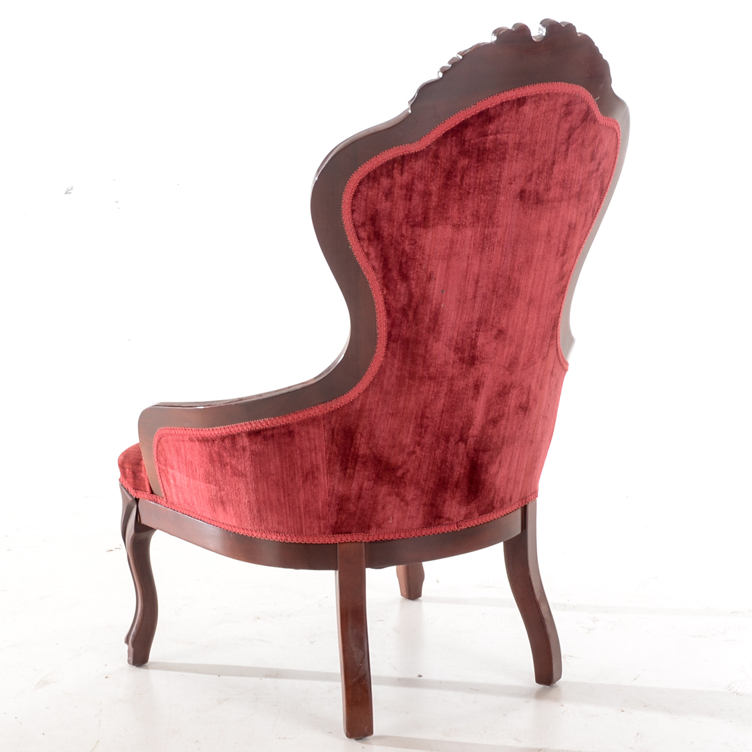 Victorian Style Rose Carved Arm Chair