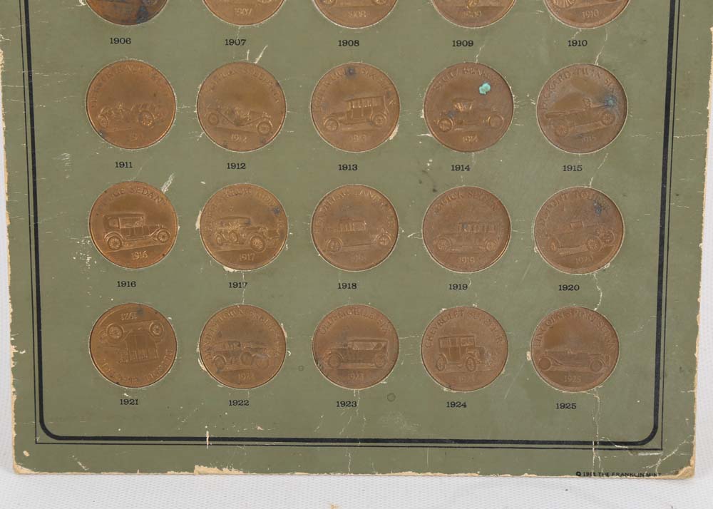 The Franklin Mint Antique Car Coin Collection