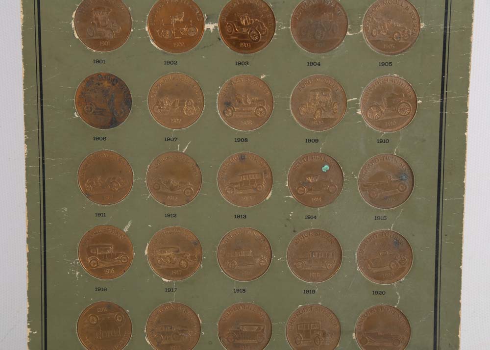 The Franklin Mint Antique Car Coin Collection