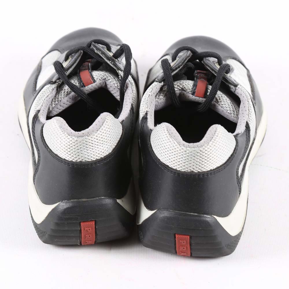 Men's Prada Leather and Mesh Sneakers