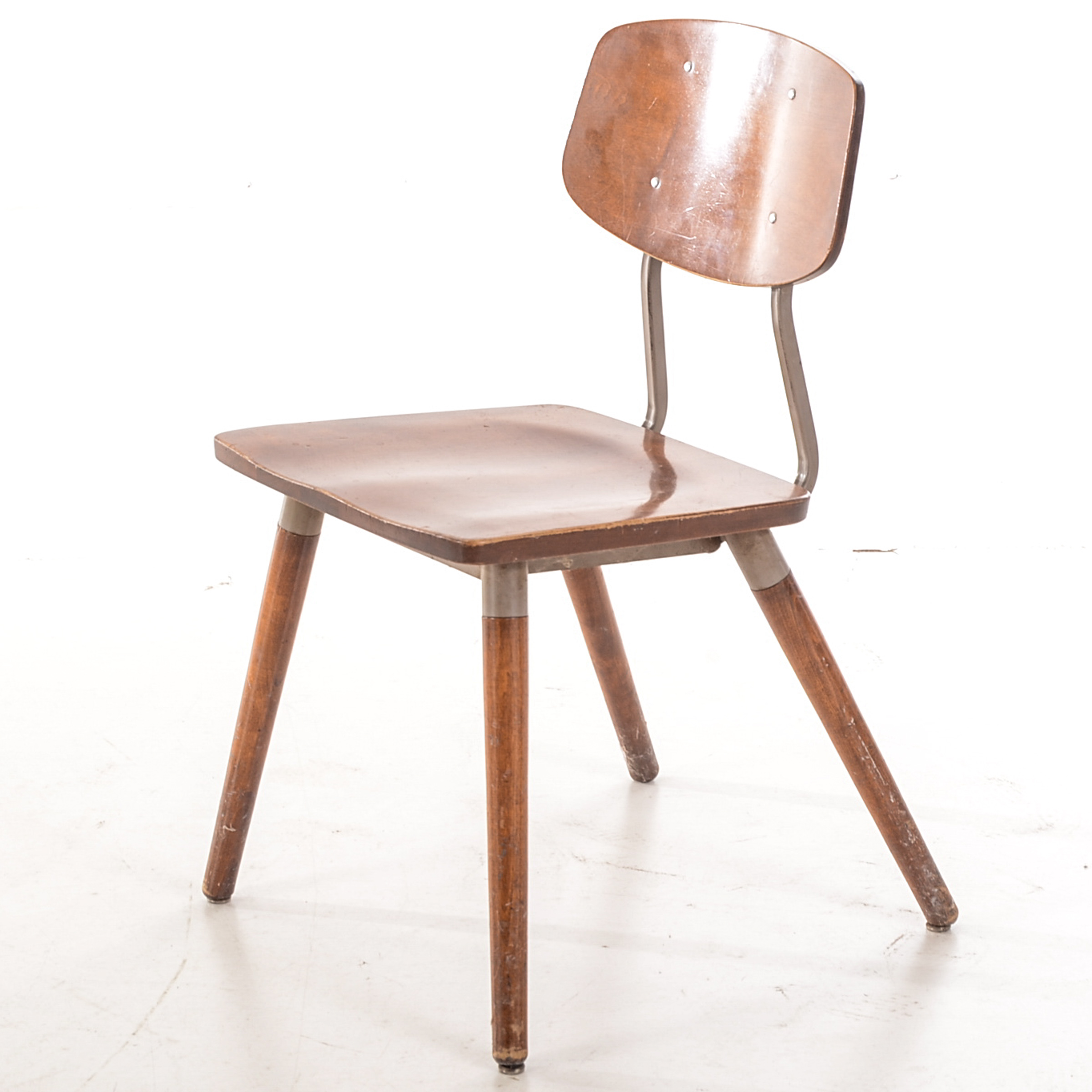 Hill-Rom Walnut Side Chair