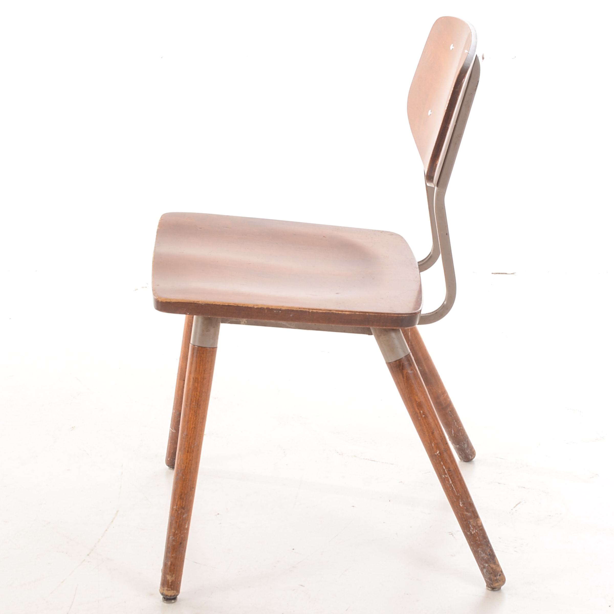 Hill-Rom Walnut Side Chair