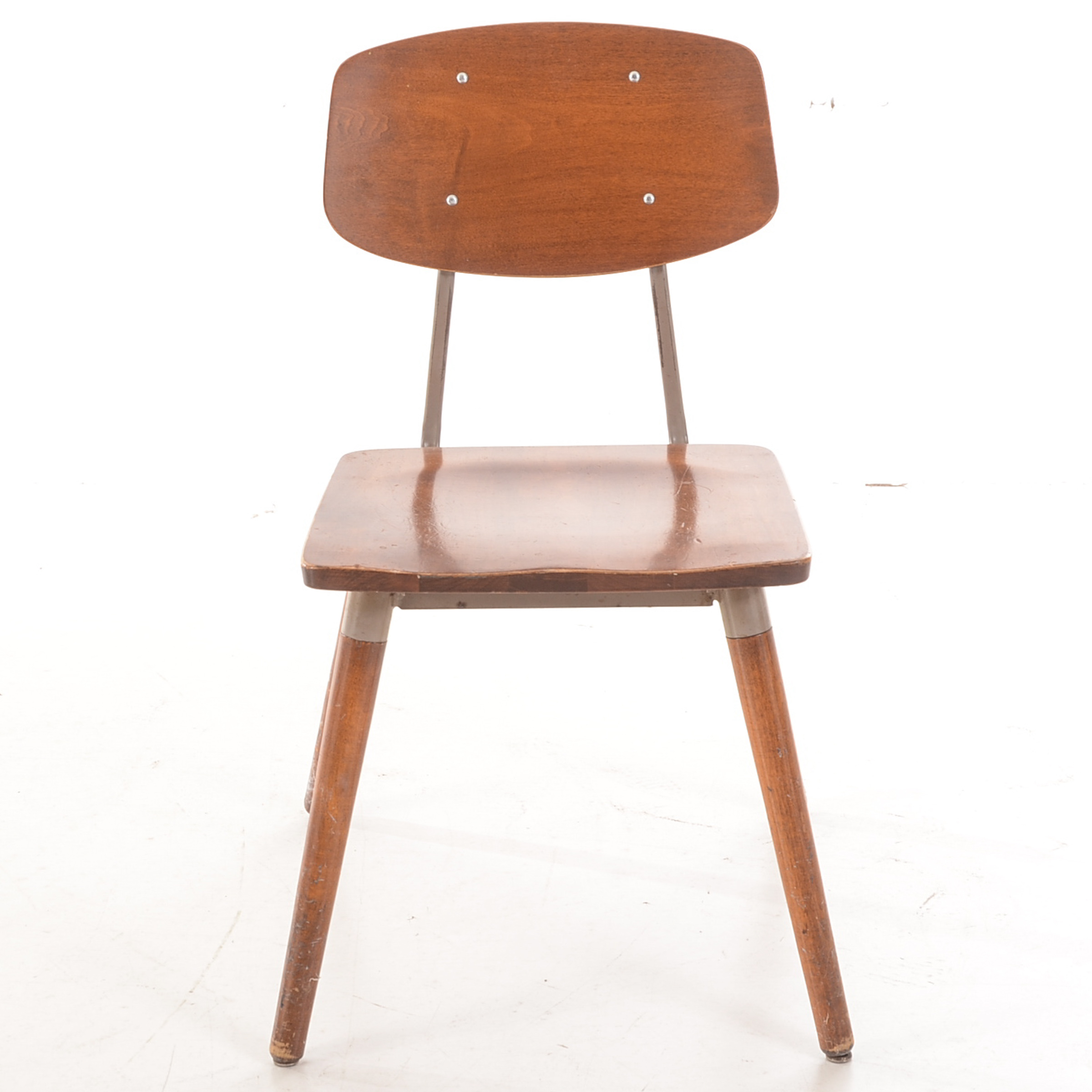 Hill-Rom Walnut Side Chair