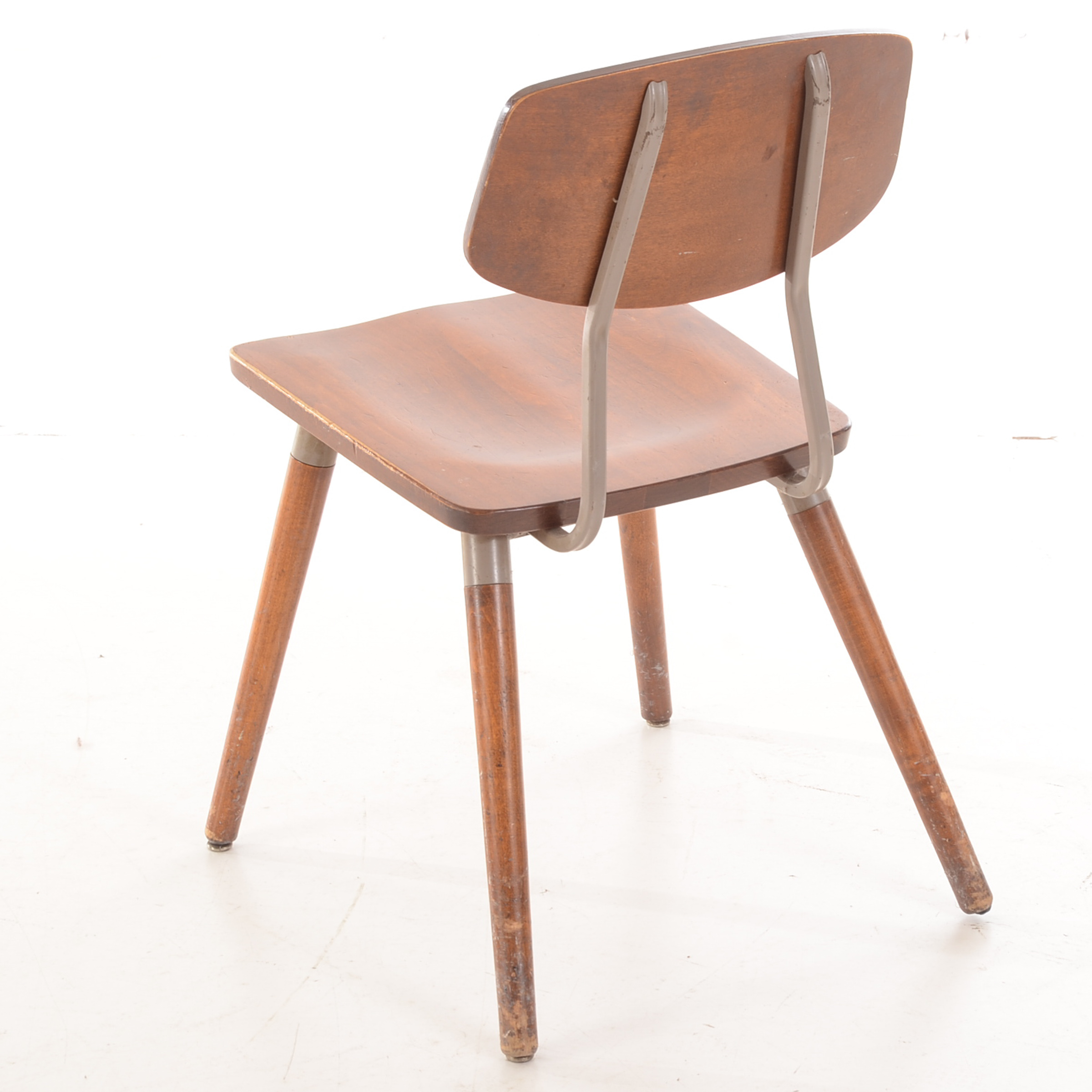 Hill-Rom Walnut Side Chair