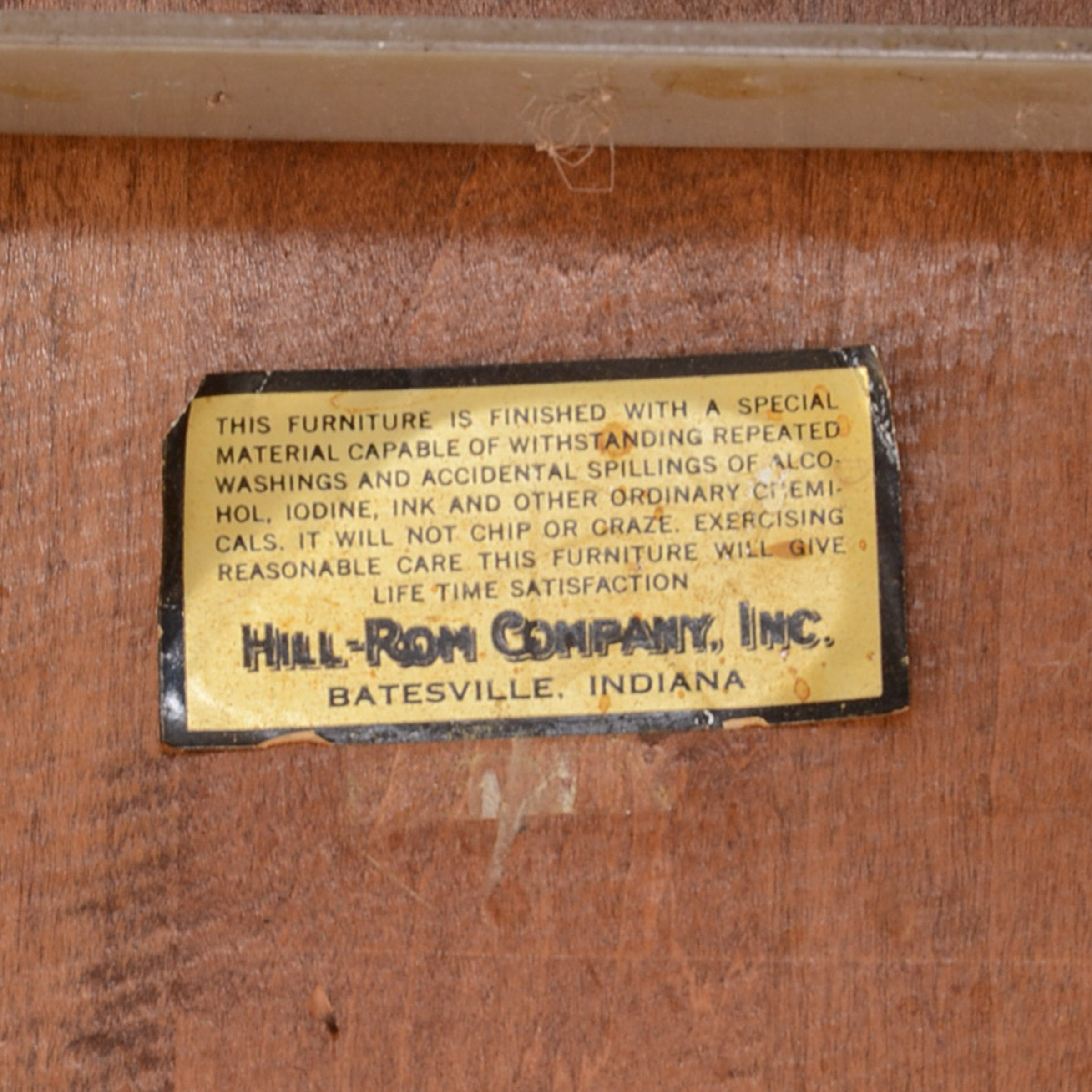 Hill-Rom Walnut Side Chair