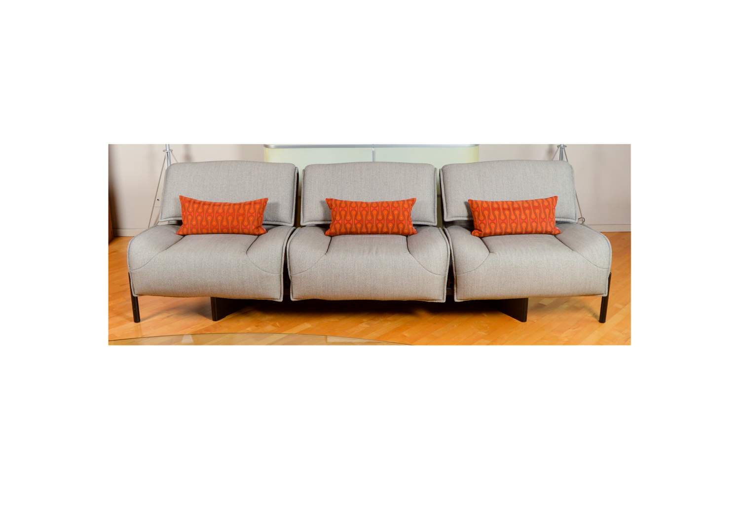 Convertible Sofa in the Style of Vico Magistretti's Veranda 3 Design for Cassina