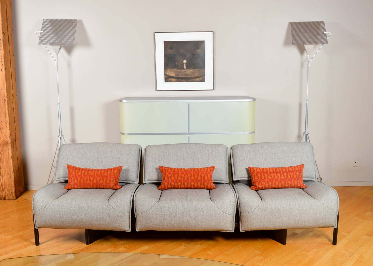 Convertible Sofa in the Style of Vico Magistretti's Veranda 3 Design for Cassina