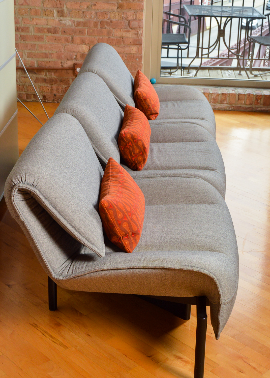 Convertible Sofa in the Style of Vico Magistretti's Veranda 3 Design for Cassina