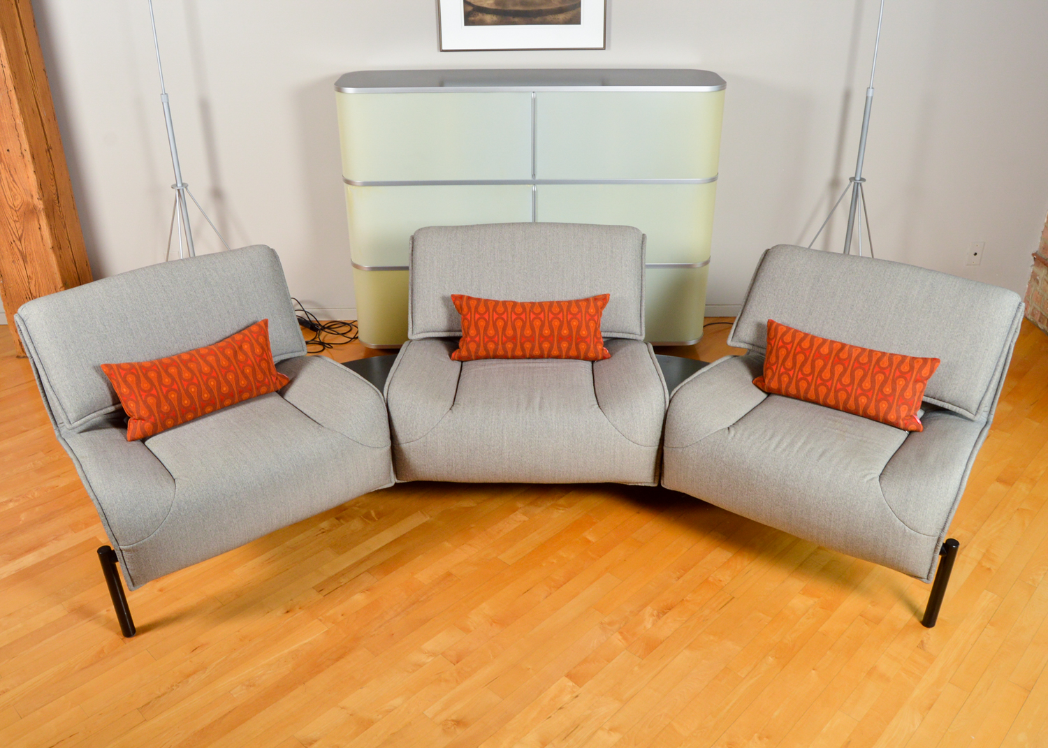 Convertible Sofa in the Style of Vico Magistretti's Veranda 3 Design for Cassina