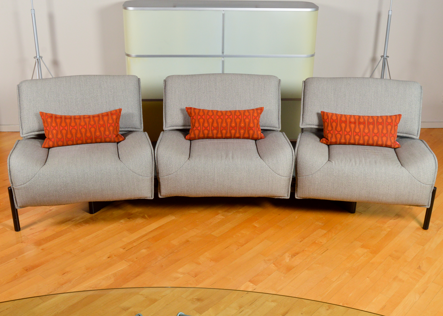 Convertible Sofa in the Style of Vico Magistretti's Veranda 3 Design for Cassina