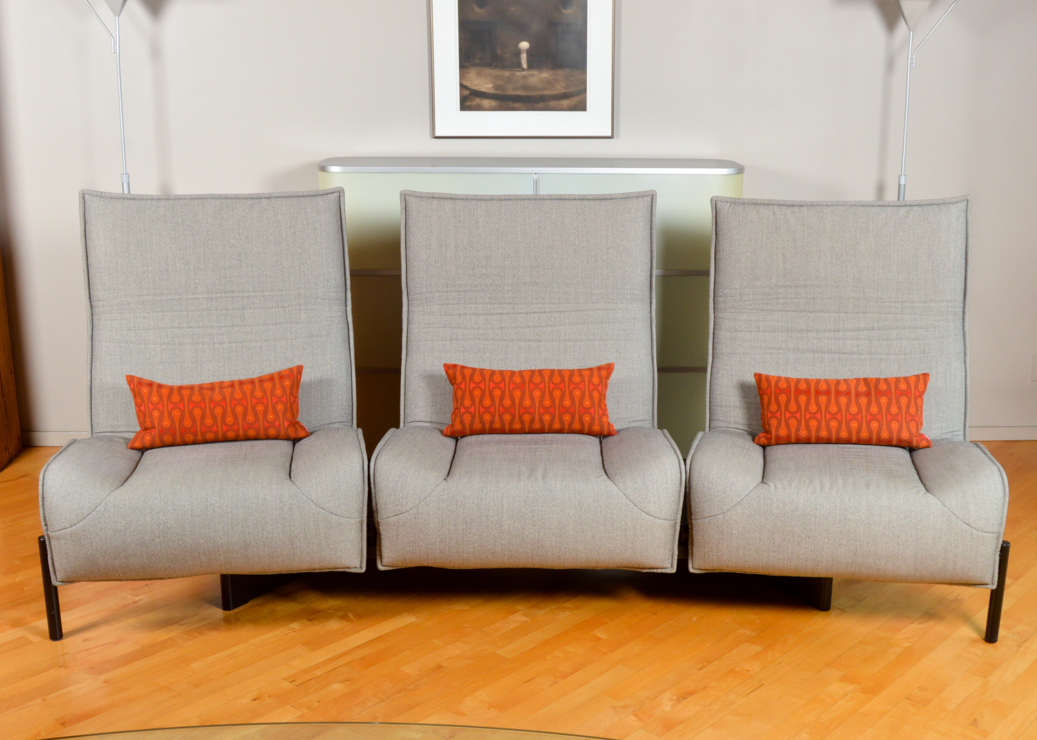 Convertible Sofa in the Style of Vico Magistretti's Veranda 3 Design for Cassina