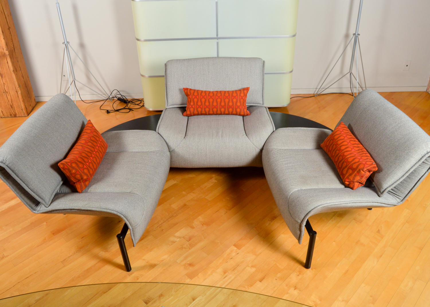 Convertible Sofa in the Style of Vico Magistretti's Veranda 3 Design for Cassina