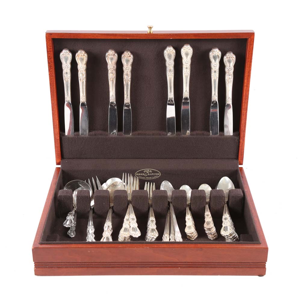 Rogers Brothers Silver Plate "Heritage" Flatware Set