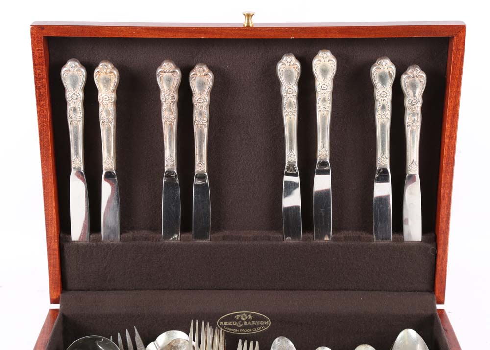 Rogers Brothers Silver Plate "Heritage" Flatware Set