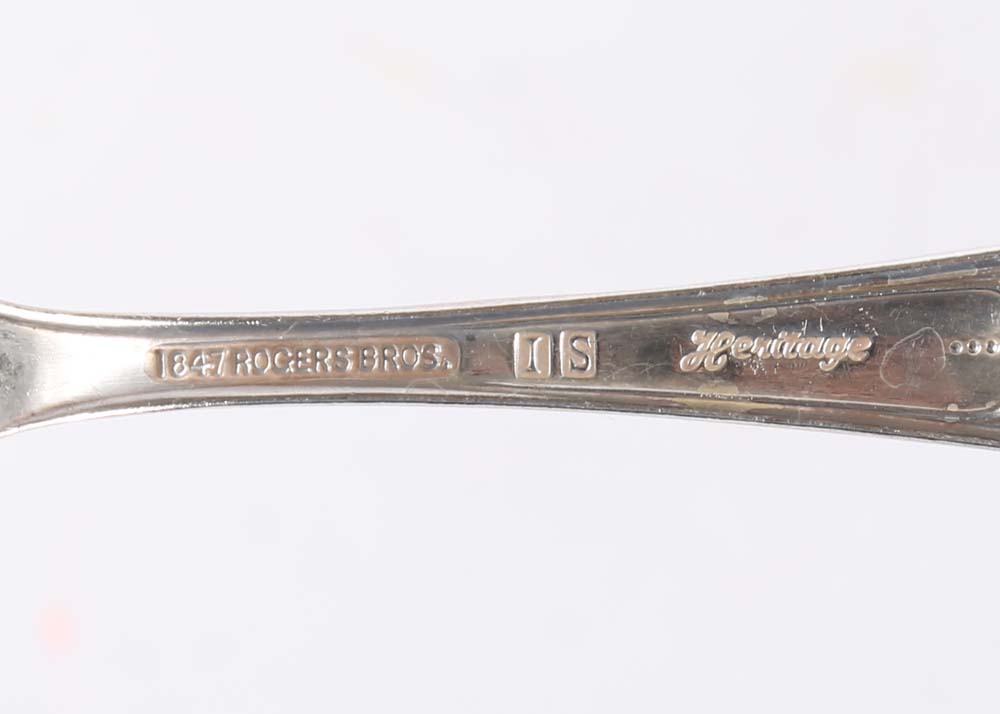 Rogers Brothers Silver Plate "Heritage" Flatware Set