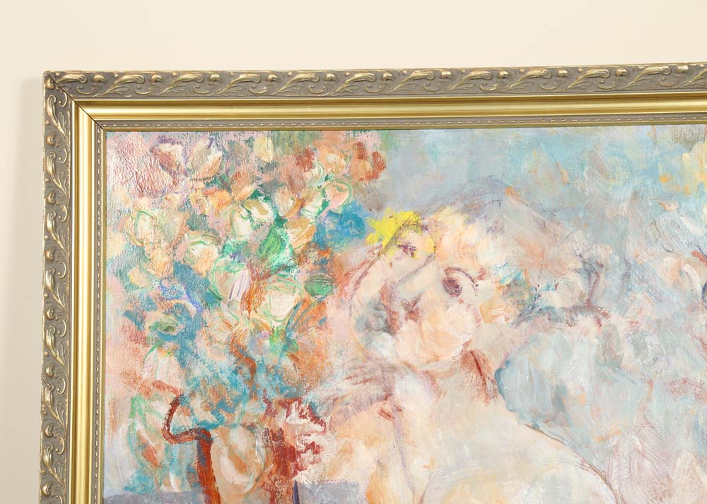 Oil Painting of Female Nude Figure