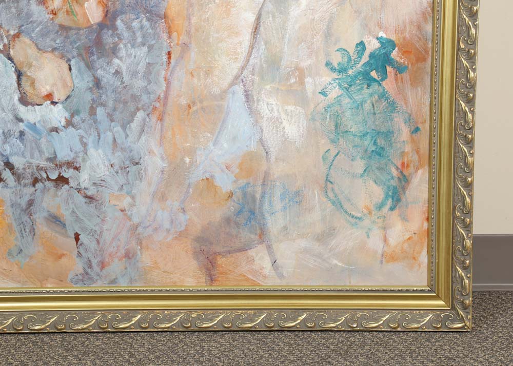 Oil Painting of Female Nude Figure