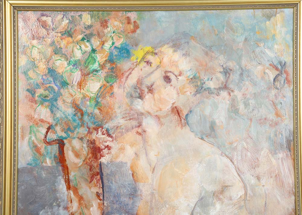 Oil Painting of Female Nude Figure