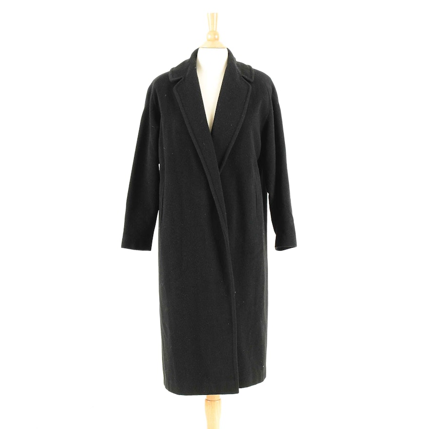 Women's Vintage Brentshire Black Cashmere Coat