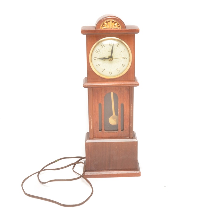 Vintage Novelty Tall Case Table Clock