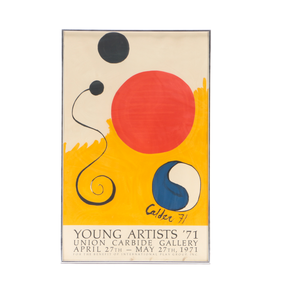 Alexander Calder Exhibiton Poster after "For Young Artists"